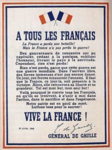 Appello di De Gaulle: possibile raccordo interdisciplinare con francese