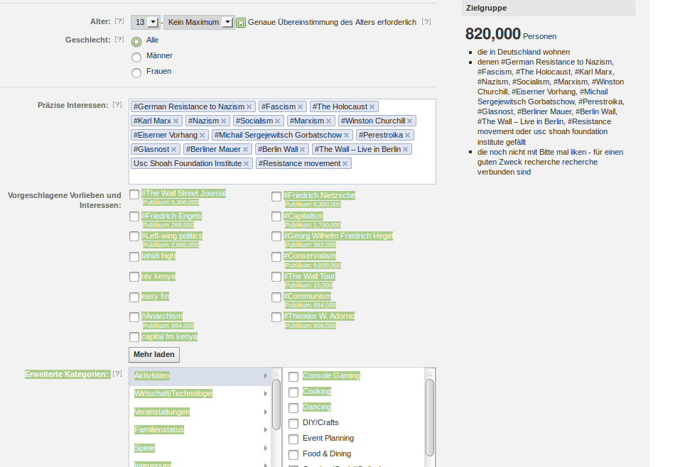 Fig. 10: Results of Facebook search of 14th July, 2013: 14072013.png.