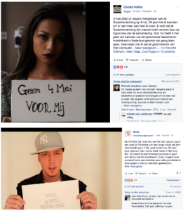 Image 2. The Facebook post of Christa Noëlla (above) and the reaction of Brian (below). Full texts of both posts are included to this analysis in Annex I.